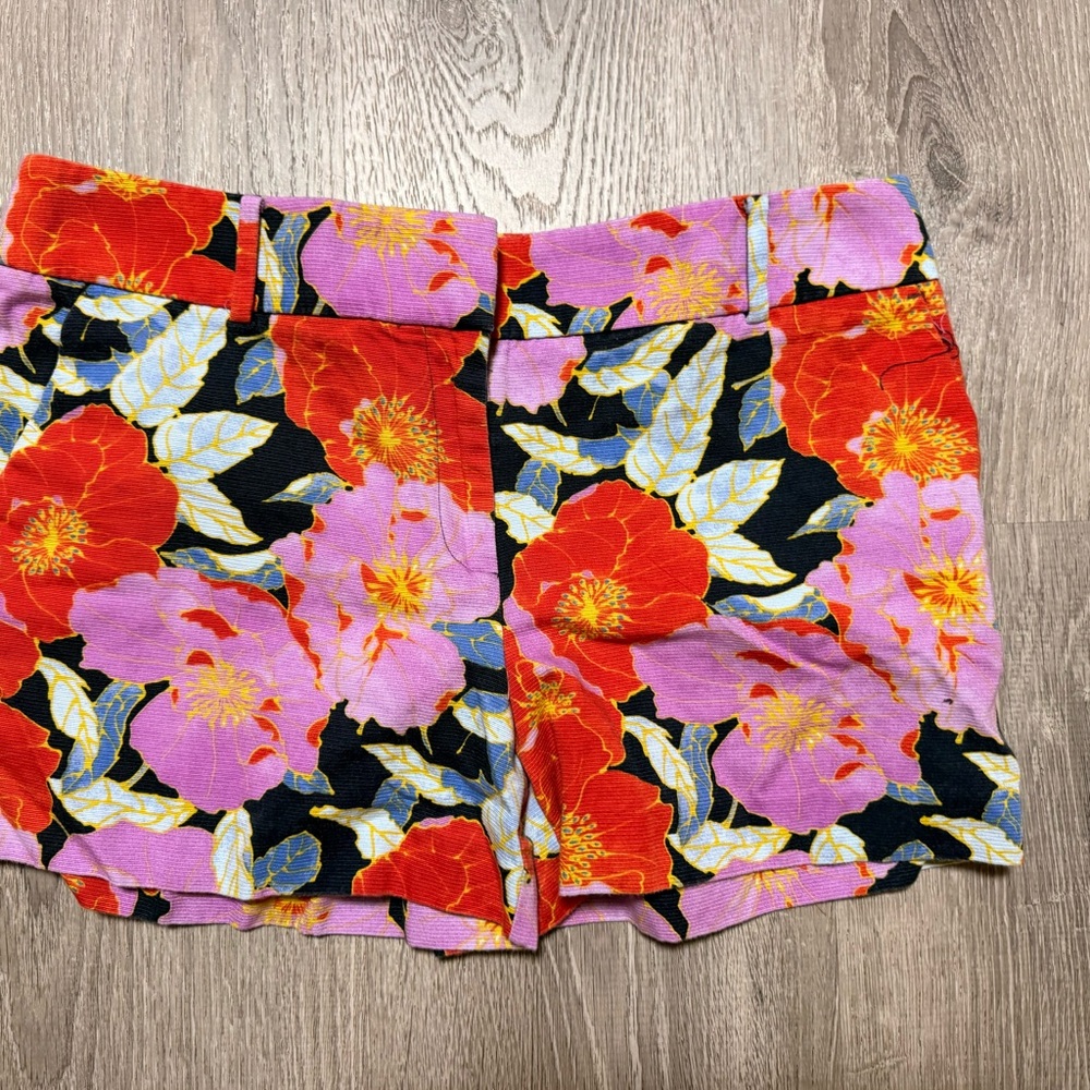 LOFT Pink and Red Floral Women's Shorts